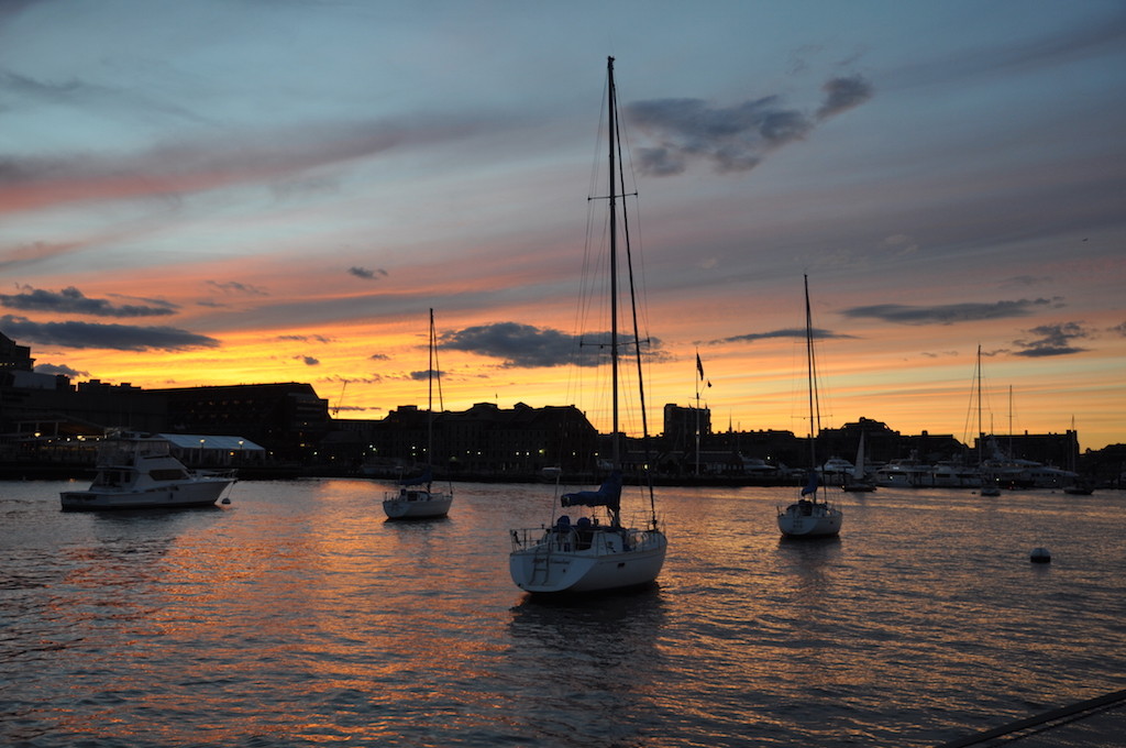 Boston sunrise anchorage
