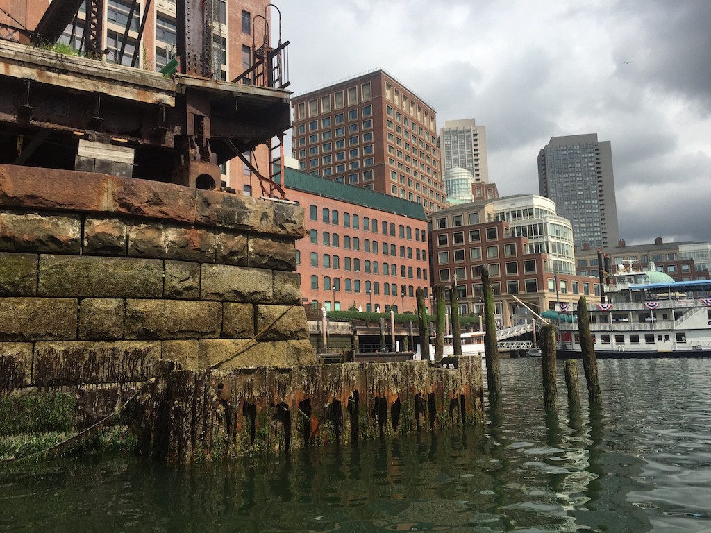 Around the corner from Rowes Wharf (Boston)