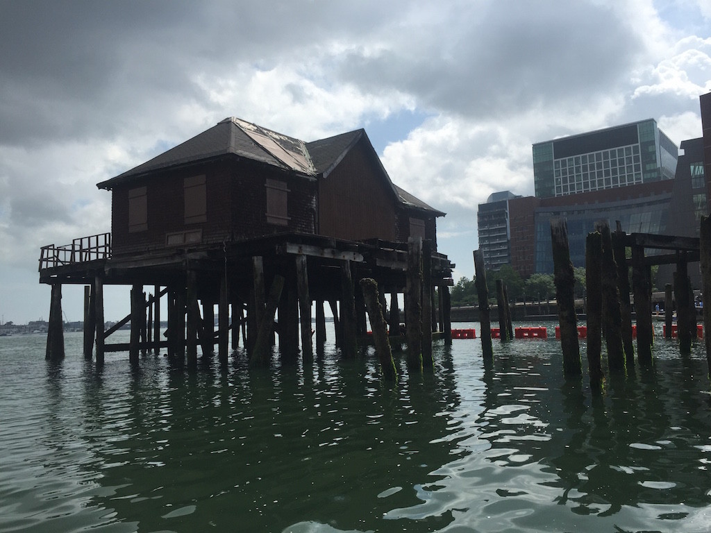 Around the corner from Rowes Wharf (Boston)