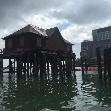 Around the corner from Rowes Wharf (Boston)