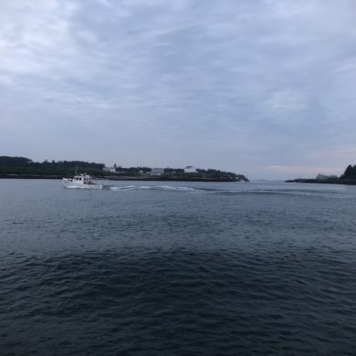 Lobsterboat at Sunrise