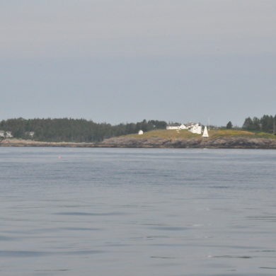 Beautiful shoreline of Maine - lighthouse