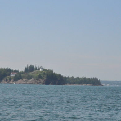 Beautiful shoreline of Maine - lighthouse