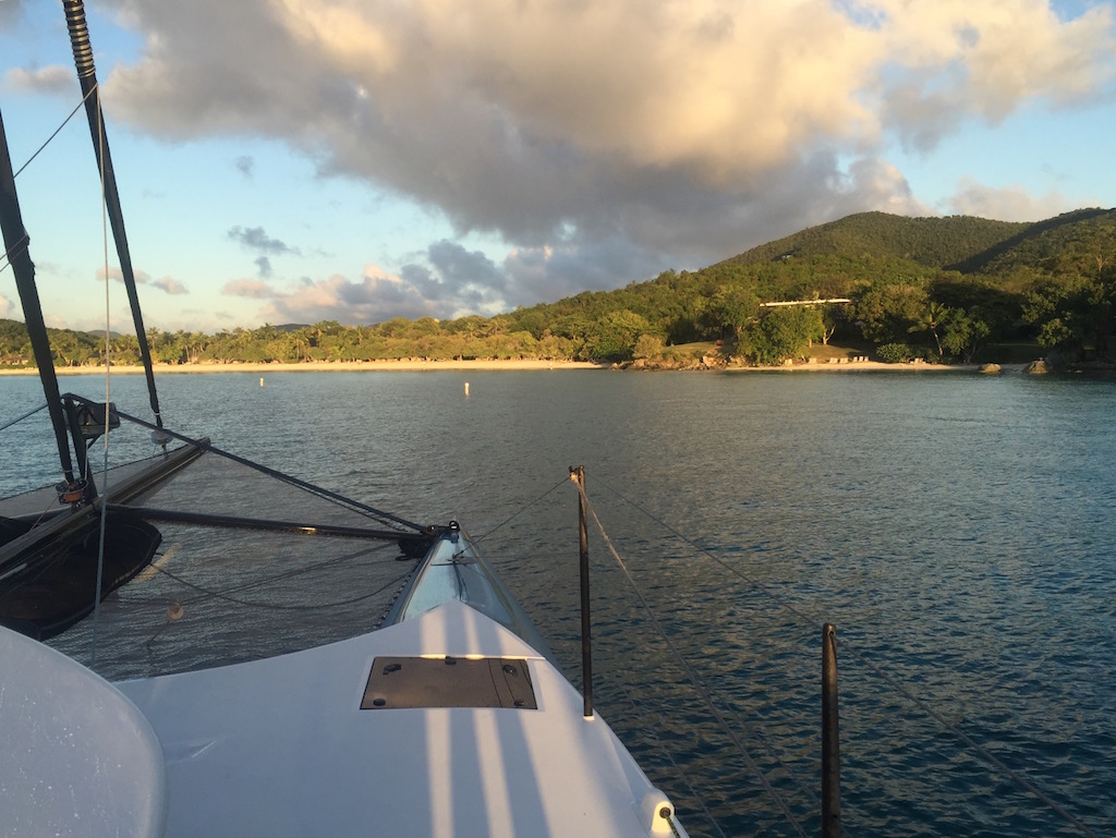 Moonwave at anchorage in St. John