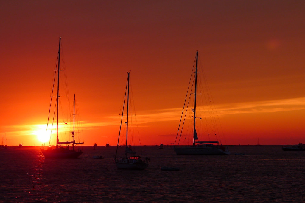 New England July 2016 red sunset