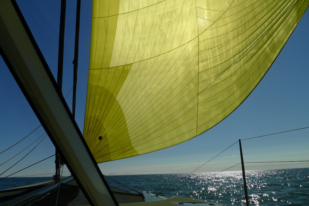 New England July 2016 - yellow spinnaker