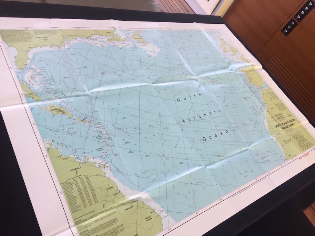 North Atlantic Ocean Paper Chart