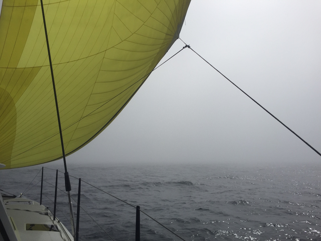 Transat Spinnaker in the Fog