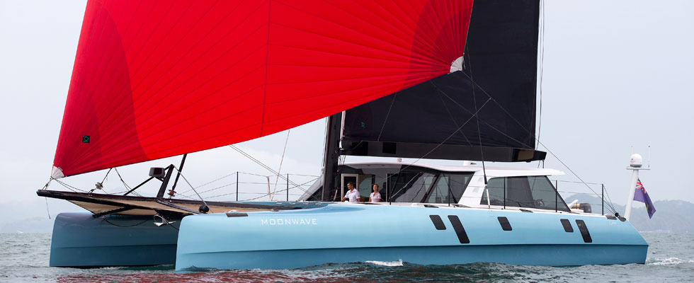 Hybrid Sailing Catamaran Gunboat 60 Moonwave