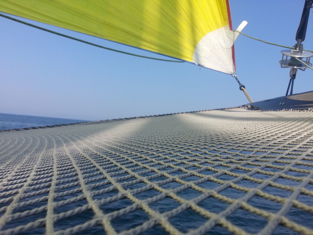 Yellow spinnaker