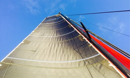 Carib1500 sails up